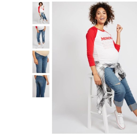 NEW! Indigo Blue Secret Fit Maternity Jean - XS - Picture 2 of 7